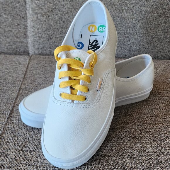 Vans Old Skool Nyc Subway White Lace Up Shoes - Womens 10, Mens 8.5 - Picture 1 of 8